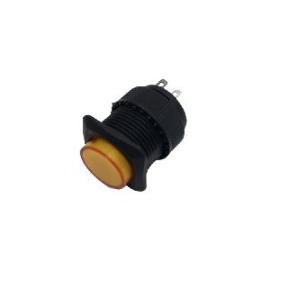 PUSH SWITCH LIT MOM YEL 1P1T 16