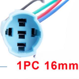 SWITCH SOCKET 5P WITH WIRES FOR 16MM RND SWITCHES