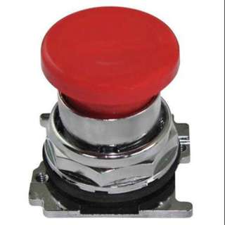 PUSH SWITCH MUSHROOM HEAD RED