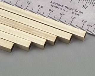 SQUARE BRASS TUBES 3/32 X 3/32IN