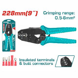 CRIMPER RATCHET 22-10AWG FOR INSULATED TERMINALS 9INCH
SKU:266938