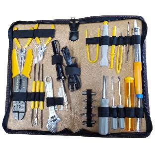 TOOL KIT 25PC/SET CUTTER PLIERS WRENCH SOLDERING IRON CRIMPER
SKU:272841