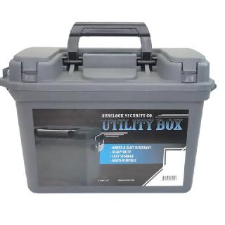 TOOL CASE EMPTY 15X10X10 INCH grey dust proof/water proof