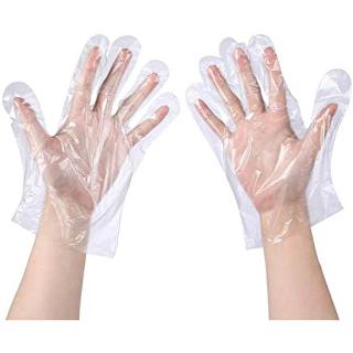 GLOVES POLY DISPOSABLE LARGE CLEAR