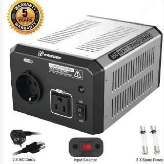 TXFR STEPUP/DOWN 110/220 850W 1 US/1 EURO OUTPUTSKU:274215