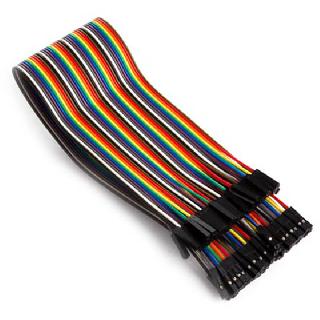 JUMPER WIRE FEMALE FEMALE 40PINS FLAT CABLE COLOUR 30CM 22-26AWG
SKU:248953