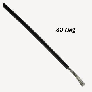 WIRE STRANDED 30AWG 100FT BLACK 
SKU:273148