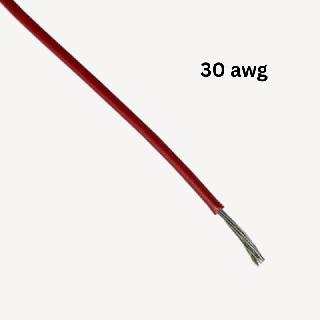 WIRE STRANDED 30AWG 100FT RED 
SKU:273161