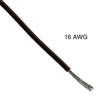 WIRE STRANDED 18AWG 100FT BROWN