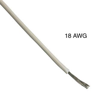 WIRE STRANDED 18AWG 100FT WHITE TEWSKU:210832