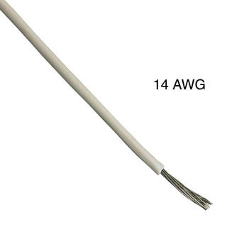 WIRE STRANDED 14AWG 12IN WHITE