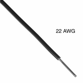 WIRE SOLID 22AWG 1000FT BLACK
