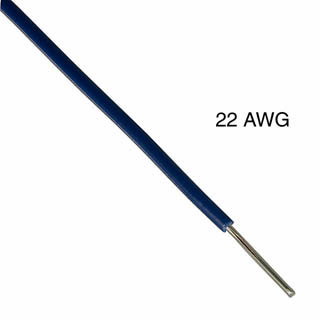 WIRE SOLID 22AWG 1000FT BLUE