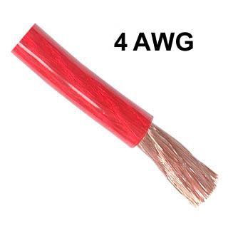 POWER CABLE 4AWG RED 100FT