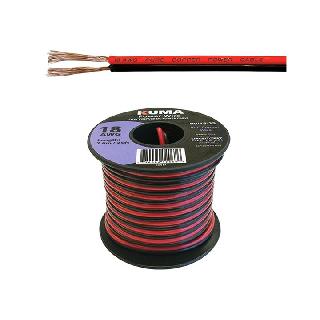 DC WIRE 18AWG RED/BLK PAIR 25FT SKU:249532