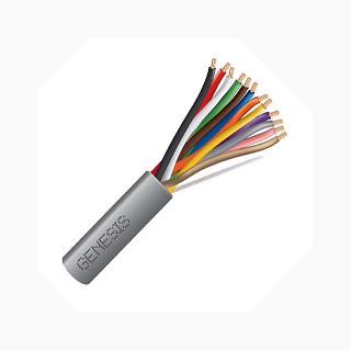 CABLE 12C 22AWG STR UNSH 1000FT GRY