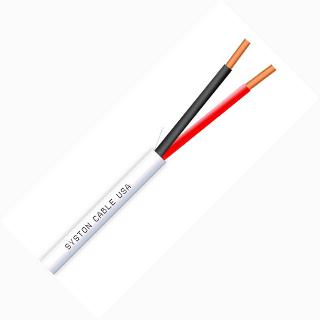 CABLE 2C 22AWG SOL UNSH 1000FT WHTSKU:260281