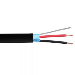 CABLE 2C 18AWG STR SHLD 1000FT BLACK CMR 300V CONTROL CABLE