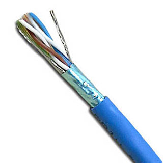 CABLE CAT5E FT4 SOL SHLD BLU 1000FT STP CMR 4P/24AWG 350MHZSKU:260052
