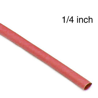 TUBING HST 1/4INX4FT SW RED 2:1