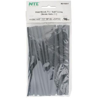 TUBING HST 6 ASSORTED SIZES BLK 3/32-1/2IN 24PCS/PACK SHRINK 2:1
SKU:268370