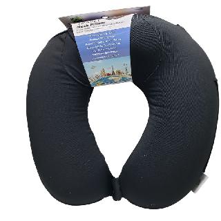 TRAVEL PILLOW MEMORY FOAM BLACK