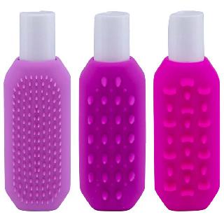TRAVEL BOTTLES SILICON 3 PACK 100ML DURABLE LEAKPROOFSKU:261684
