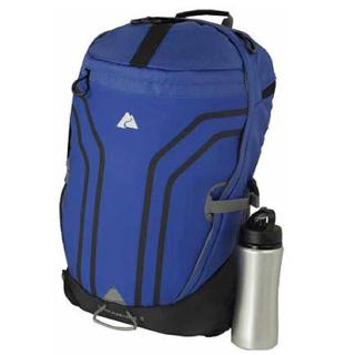 TRAVEL BACKPACK 12X9X19.25IN 24L NAVY W/WATER BOTTLE Stock Number: YBAB-4043 $9.95