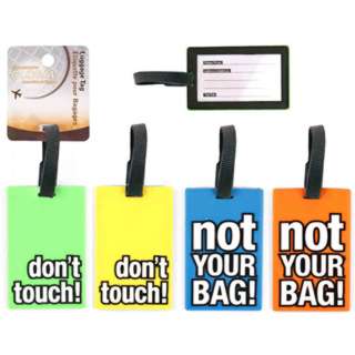 LUGGAGE TAG 6INCH ASSORTED STYLE