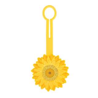 LUGGAGE TAG YELLOW FLOWER