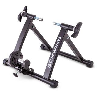BIKE EXERCISE TRAINER W/MAGNETIC RESISTANCE BLACK COLLAPSIBLE